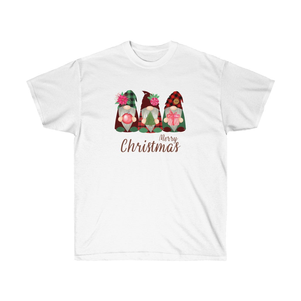 Merry Christmas Gnomes- Unisex Ultra Cotton Tee