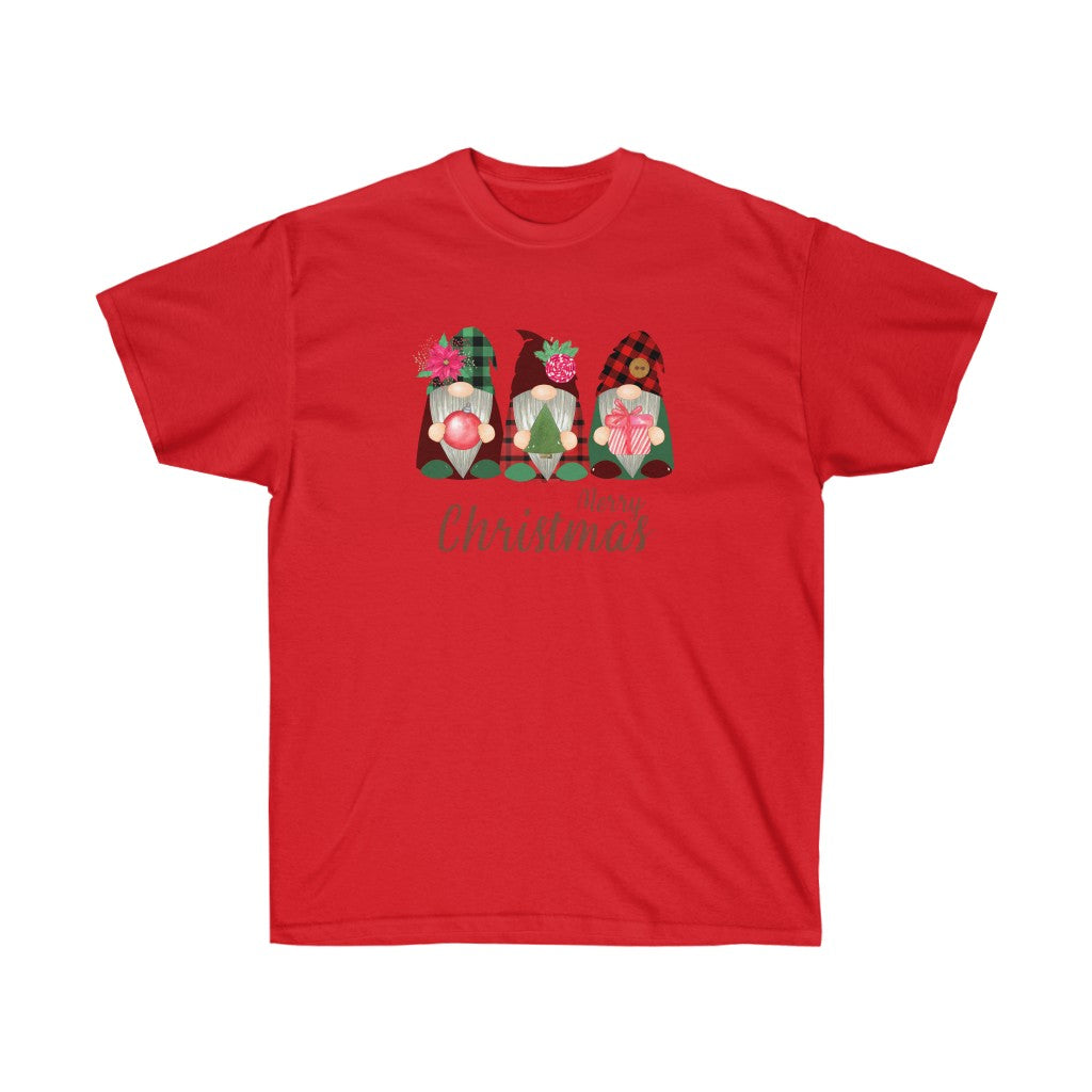 Merry Christmas Gnomes- Unisex Ultra Cotton Tee