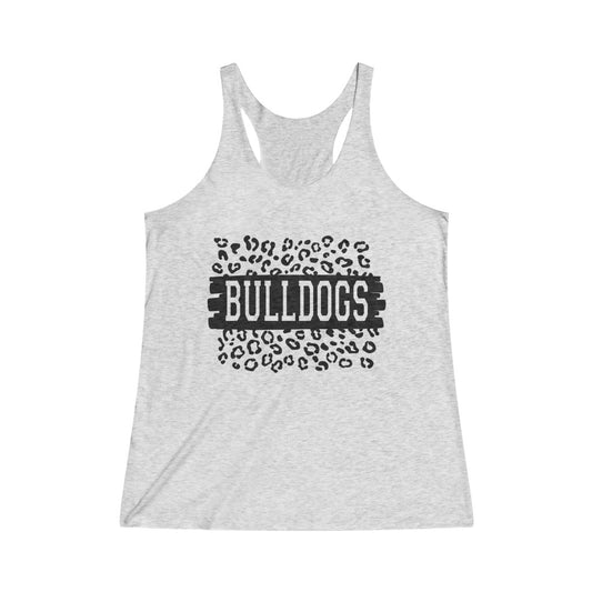 Bulldogs Spirit Shirt - Women's Tri-Blend Racerback Tank