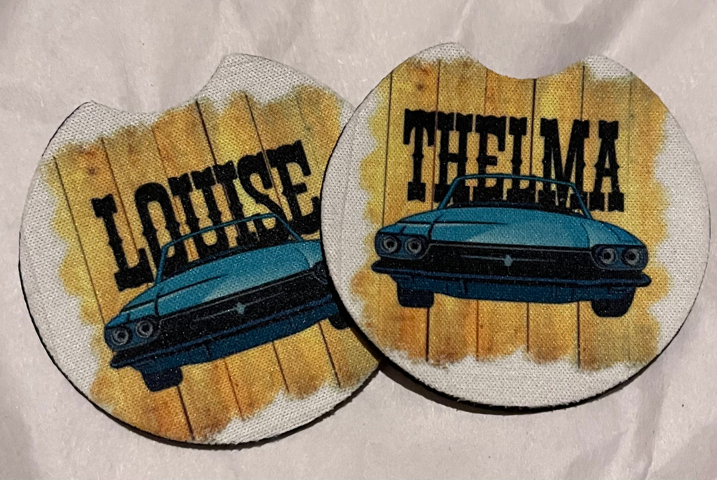 Thelma and Louise Car Coasters