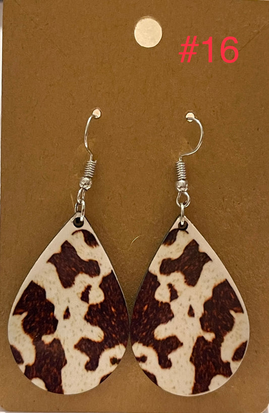 Cowhide Earrings