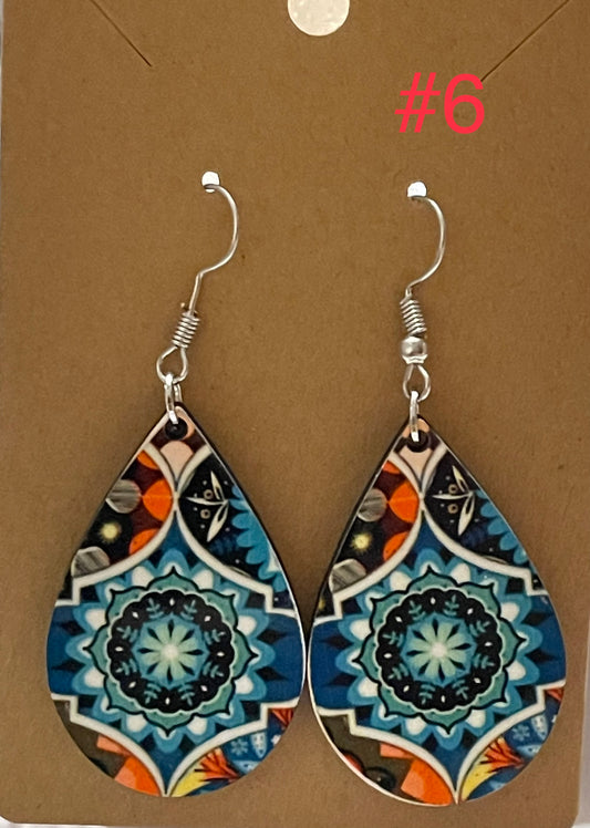 Blue Boho Earrings